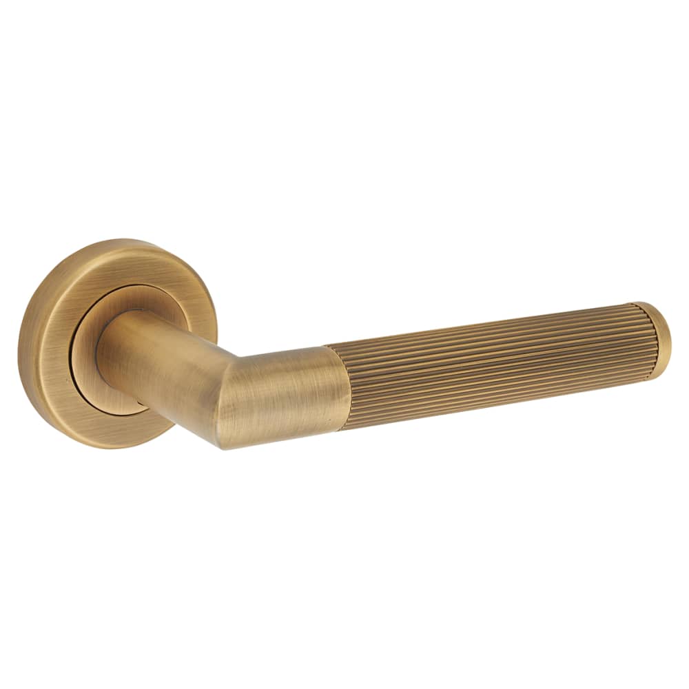 Serozzetta by Carlisle Brass Trend Lines Door Handle Rose - Antique Brass
