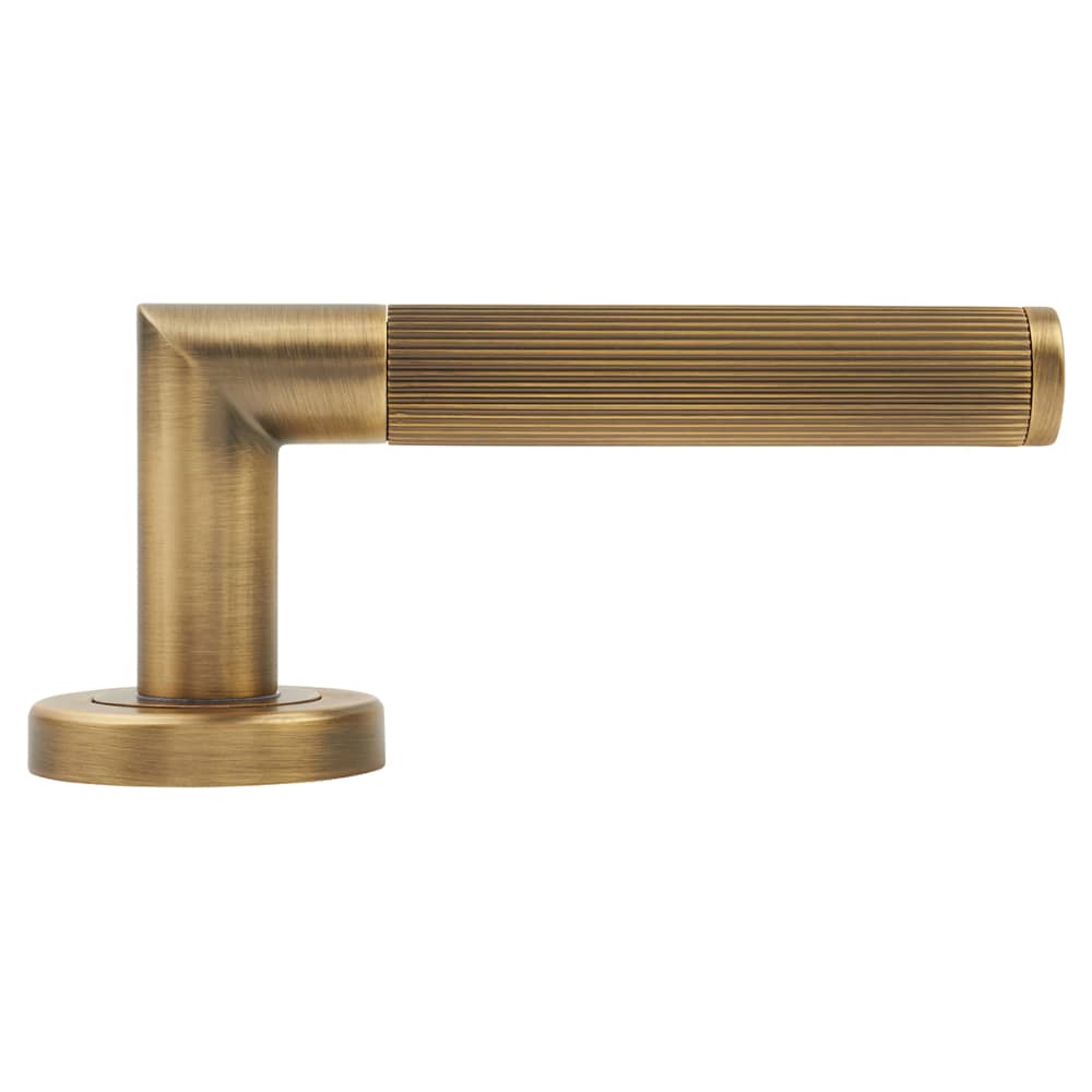Serozzetta by Carlisle Brass Trend Lines Door Handle Rose - Antique Brass