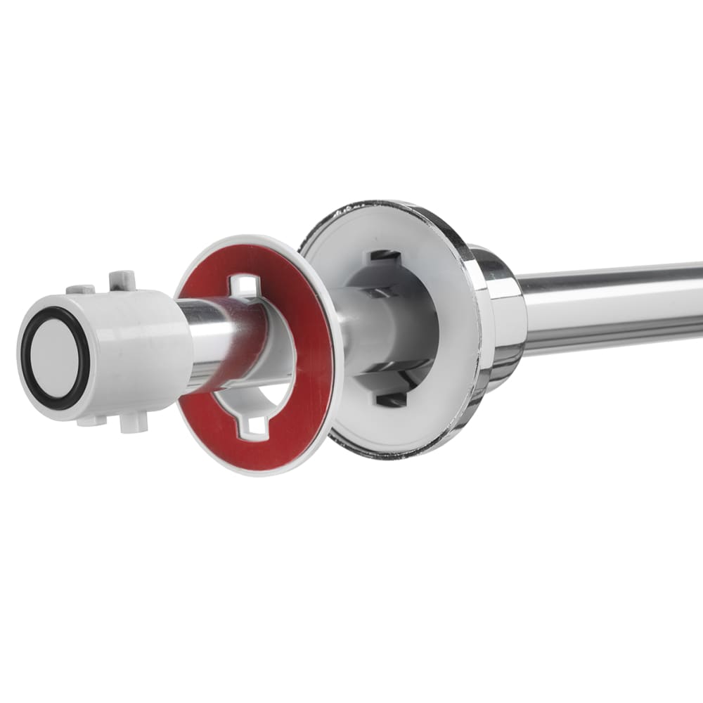 Croydex Stick 'n' Lock Premium Shower Rail - Telescopic Rod - 700 -1170mm Length - Polished Chrome
