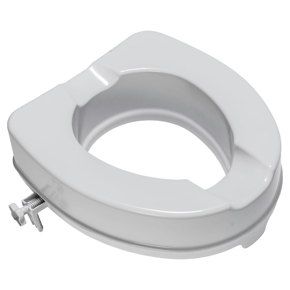 Croydex Carragh Standard Close Raised Toilet Seat - White
