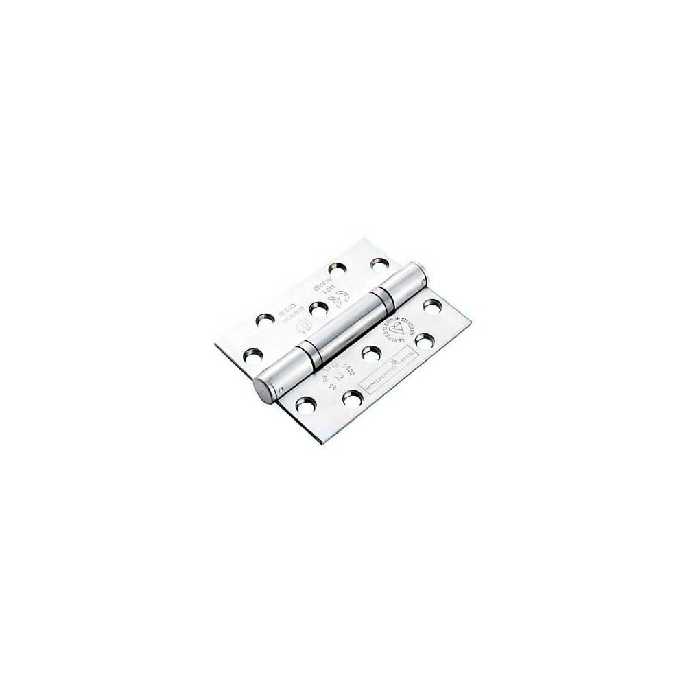 Enduro Triple Knuckle Thrust Grade 13 Butt Fire Door Hinge -100 x 76 x 3mm - 304 Sat Stainless -Pair