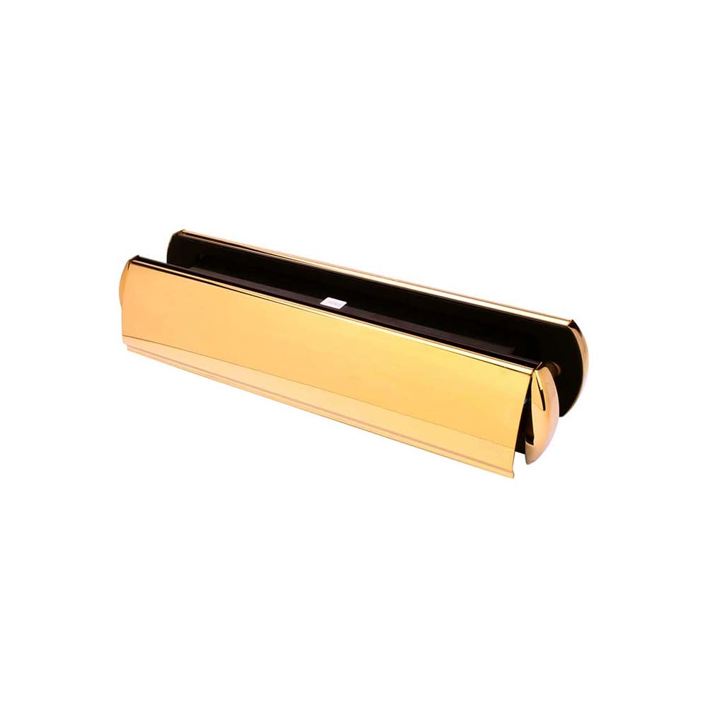 Yale Platinum Letter Plate - 321 x 65mm - Door Thickness 40-80mm - Polished Gold
