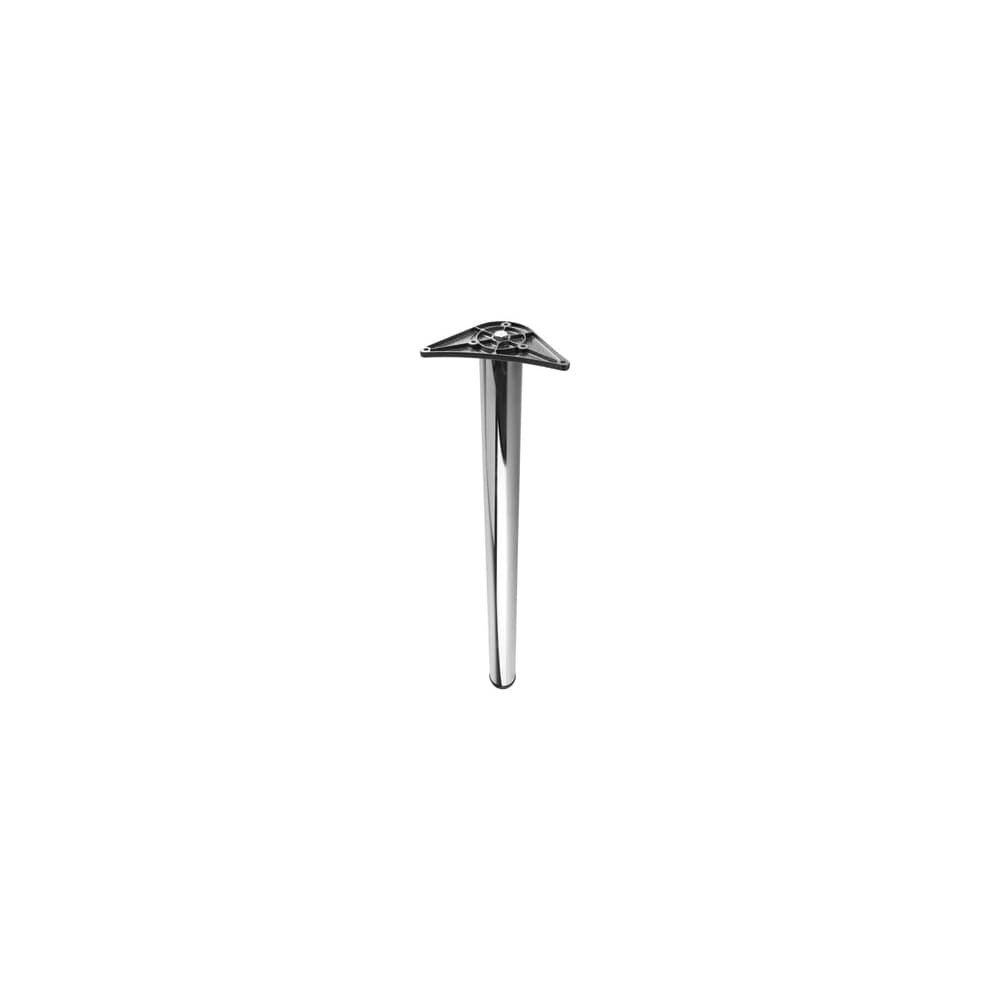 Rothley Round Adjustable Worktop Support Breakfast Bar Table Leg - 60 x 870mm - Polished Chrome 