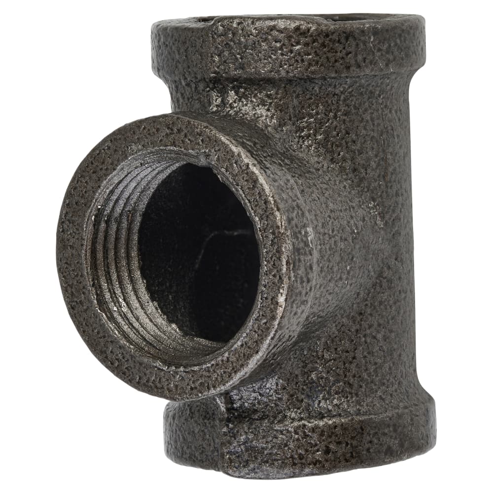 Altro 1/2" Pipe Shelving Iron Pipe Tee Connector - Grey