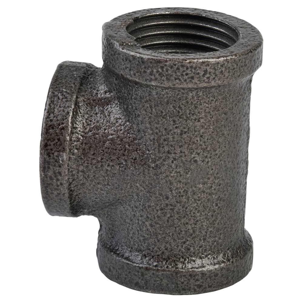 Altro 1/2" Pipe Shelving Iron Pipe Tee Connector - Grey
