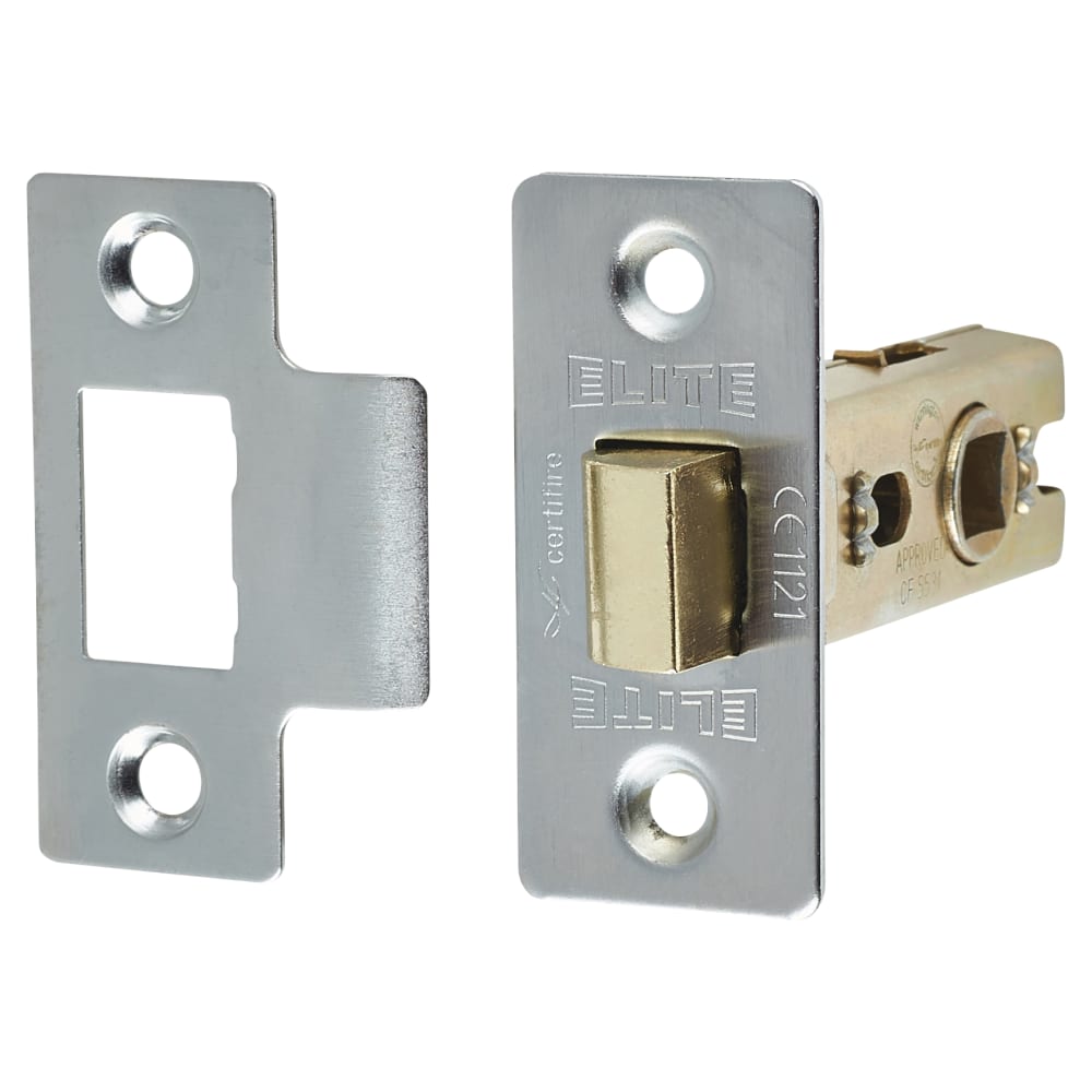 Altro Latch Pack - 76mm Case - 57mm Backset - 2 x Fire Rated Ball Bearing Hinges - Satin Chrome