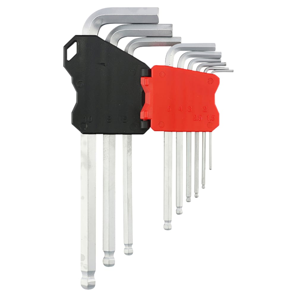 TIMCO Long Arm Ball End Hex Key Set - 9 Pieces