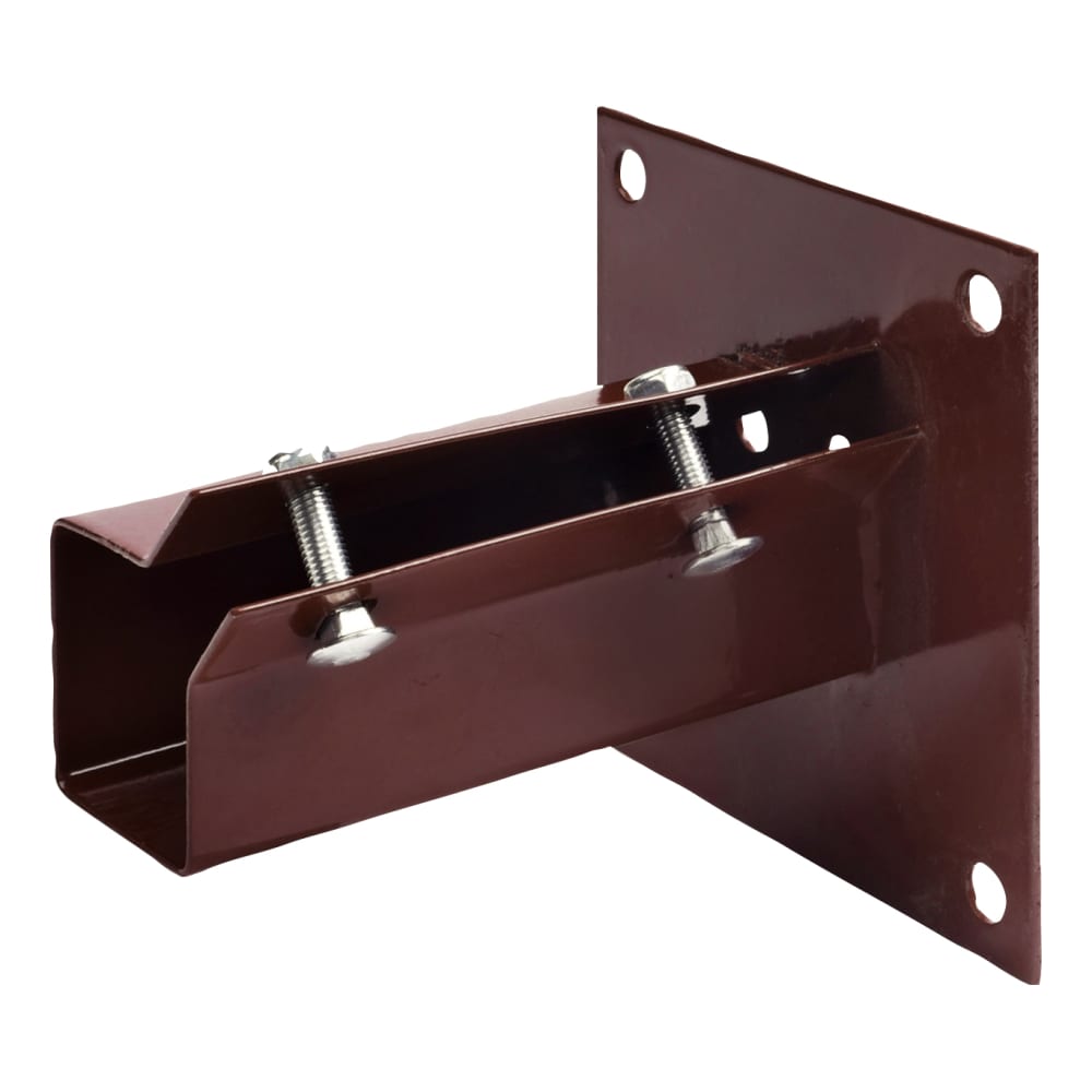 TIMCO Bolt Down Fence Post Shoe - Bolt Secure - 50 x 50mm - Oxide Red