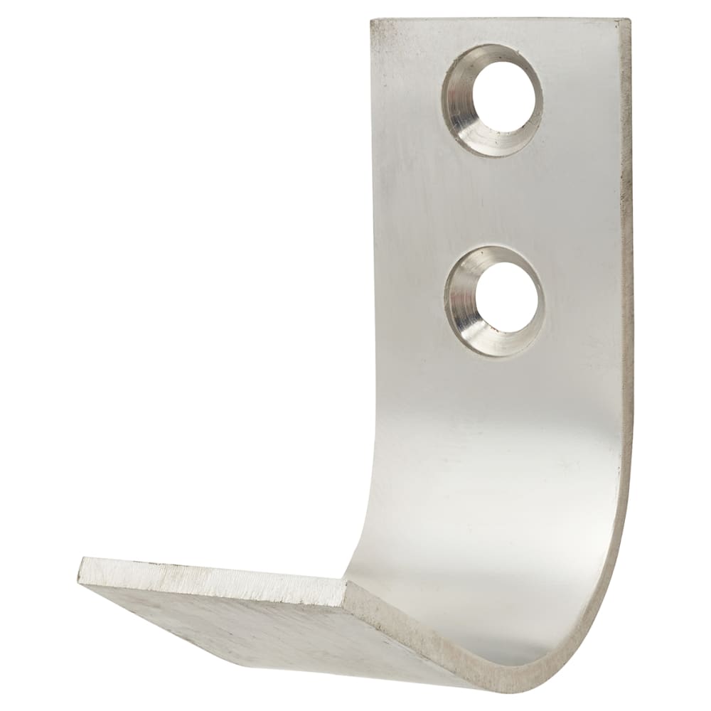 Altro Flat Single Coat Hook - 40 x 20 x 35mm - Polished Stainless Steel