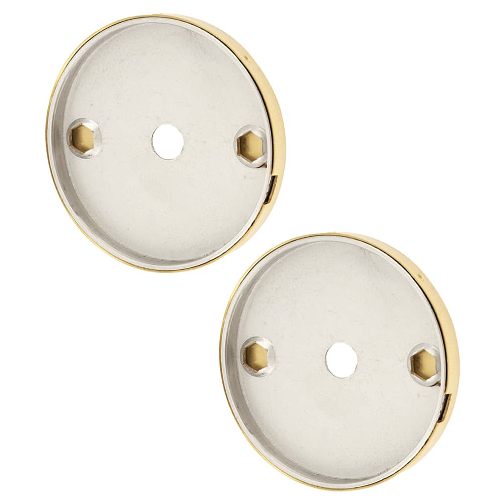 Hampstead Rose Set for 19mm Door Pull Handles - 52 x 6mm - PVD Brass