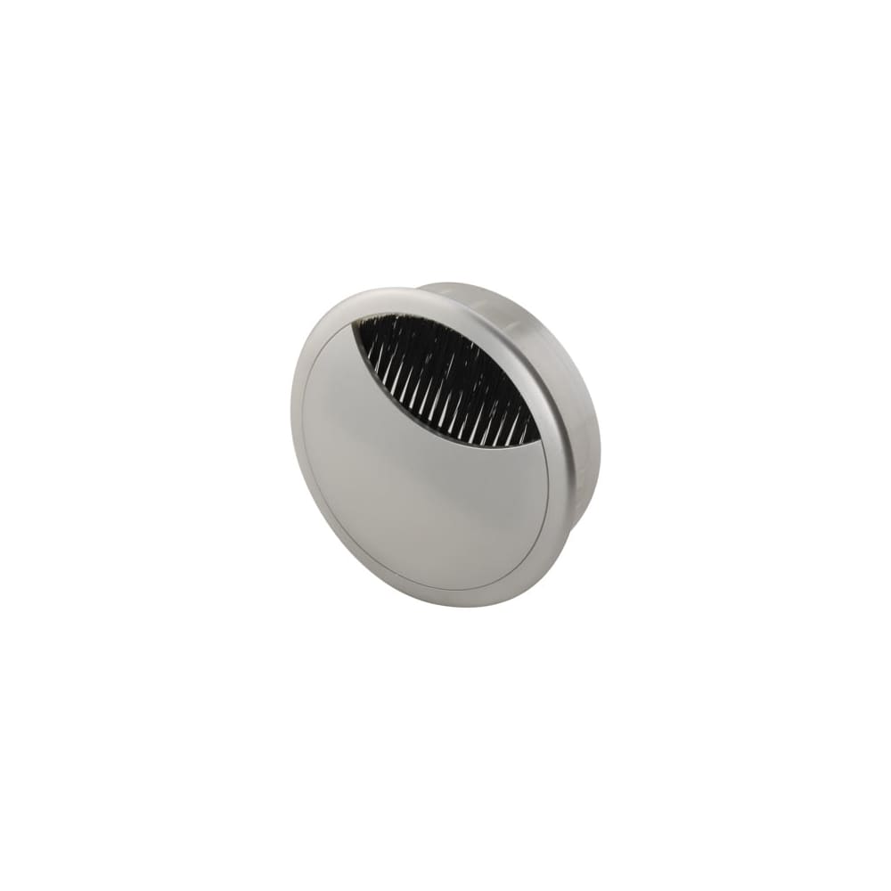 Altro Round Cable Tidy Grommet - 80mm Hole Size - Silver - Pack of 10