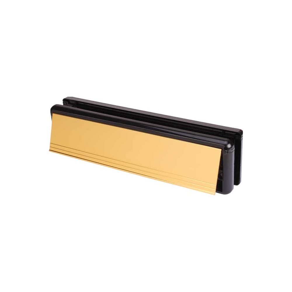 Yale Seal Letter Plate - 265 x 70mm - Door Thickness 20-40mm - Gold