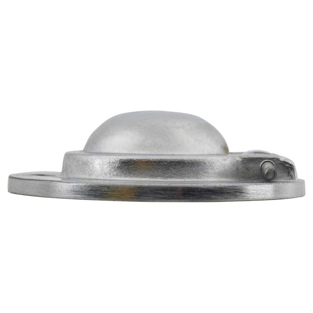 Altro Round Flush Ring Cabinet Pull Handle - 45mm Diameter - Satin Chrome