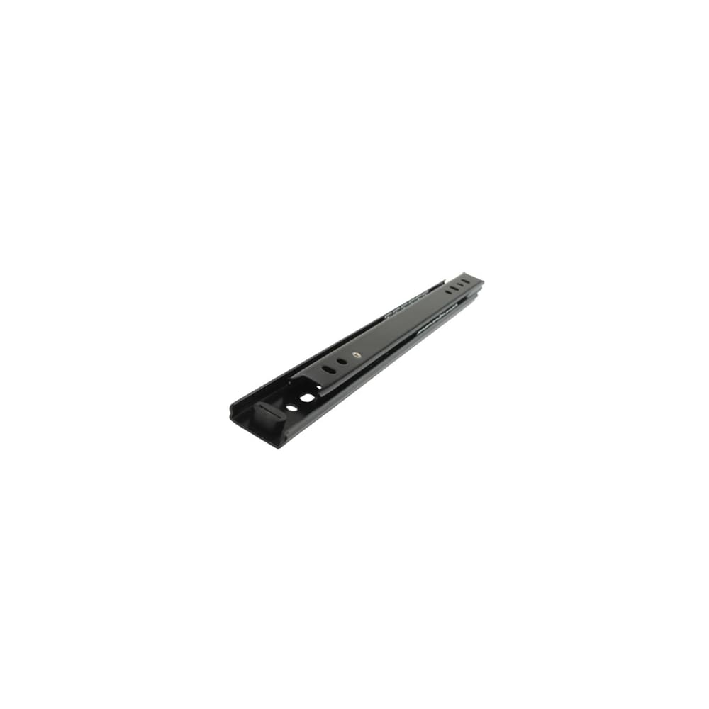 Klug 27mm Ball Bearing Drawer Runner - Single Extension - 400mm Length - 20kg - Black