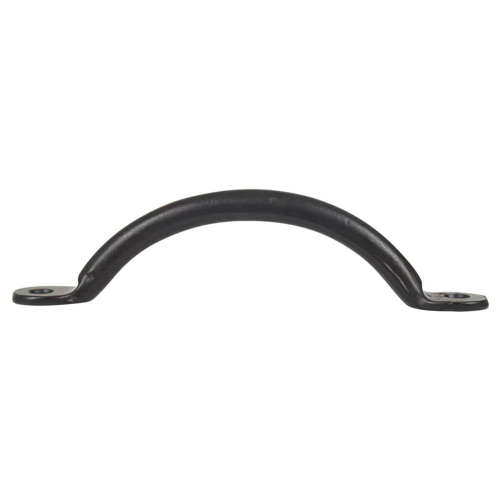 Olde Forge Bean Bow Cabinet Pull Handle - 115mm Centres - Black Iron