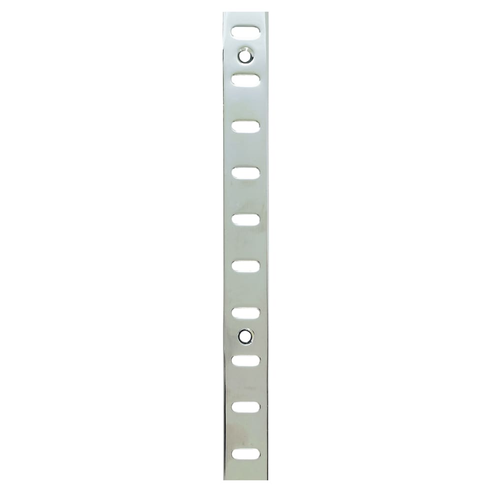 Altro Flat Bookcase Strip - 1829 x 19mm - Bright Zinc Plated