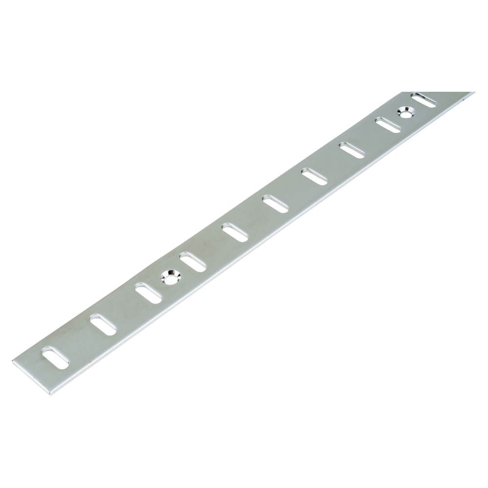 Altro Flat Bookcase Strip - 1829 x 19mm - Bright Zinc Plated