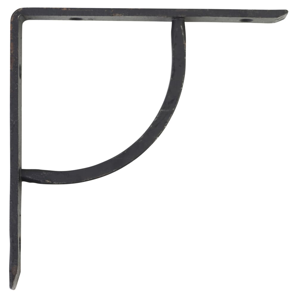 Olde Forge Plain Shelf Bracket - 152 x 152mm - Black Beeswax