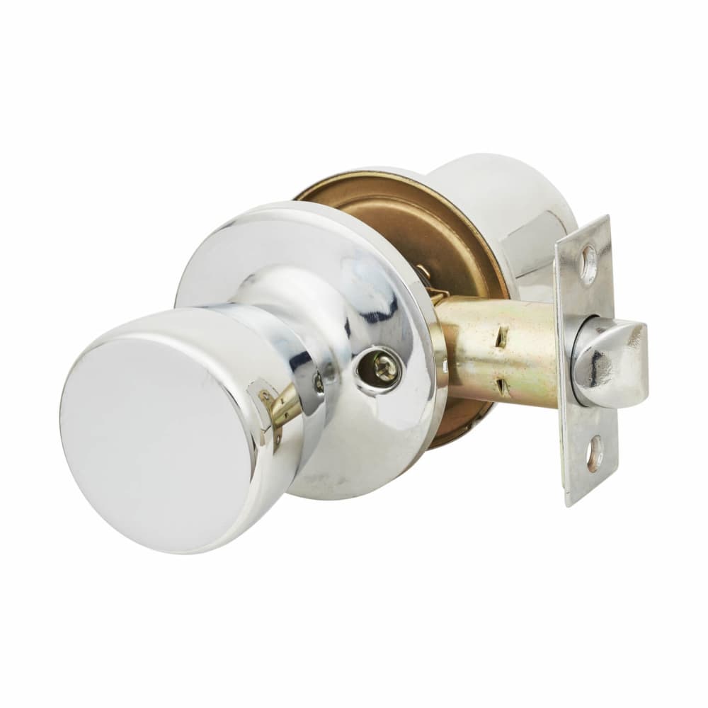 Touchpoint Hotel Mortice Door Knobset - Passage - 65mm Rose Diameter - Polished Chrome