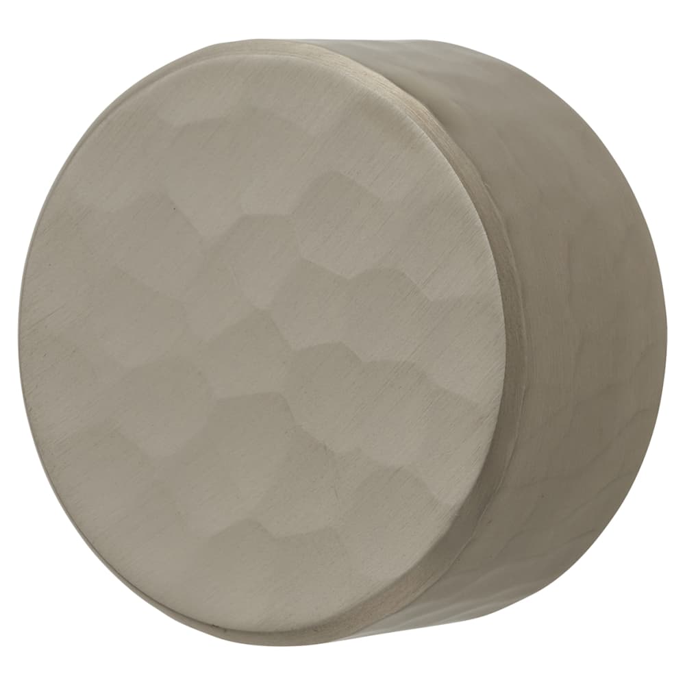 Alexander & Wilks Leila Hammered Round Cabinet Knob - 35mm Diameter - Satin Nickel
