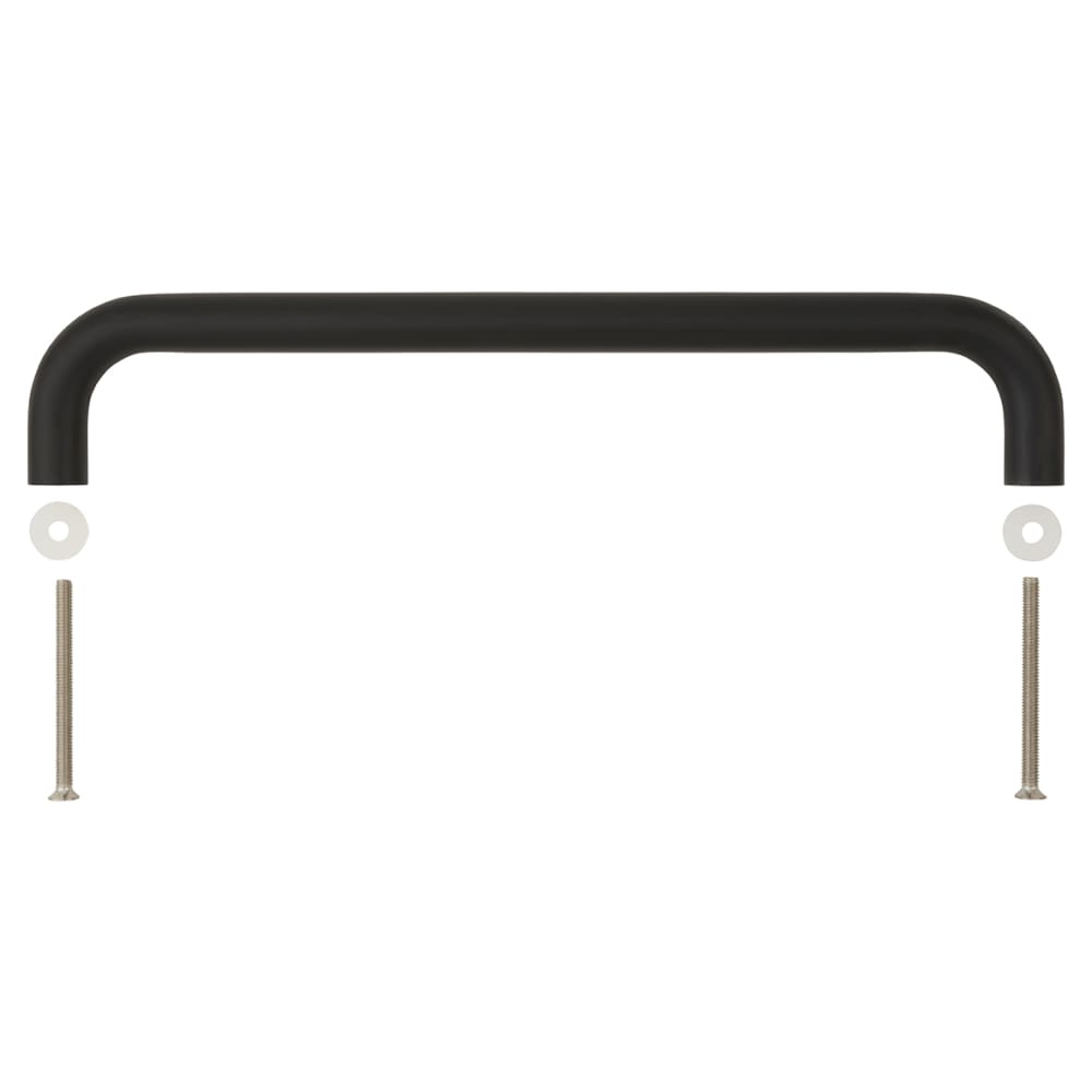 Altro 19mm D-Bar Door Pull Handle - Bolt Fix - 305mm Centres - Matt Black