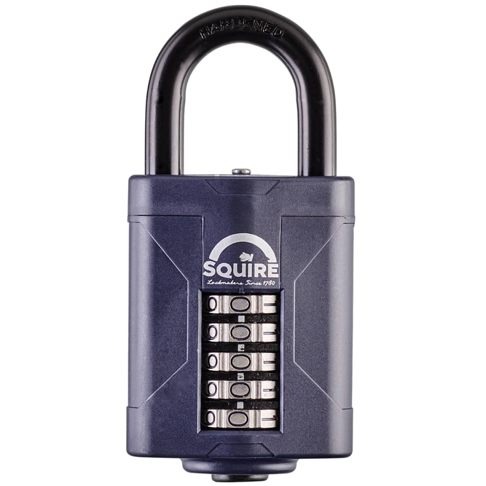 Squire Combination All Weather Padlock - 60mm Body - 33 x 28mm Shackle - Blue