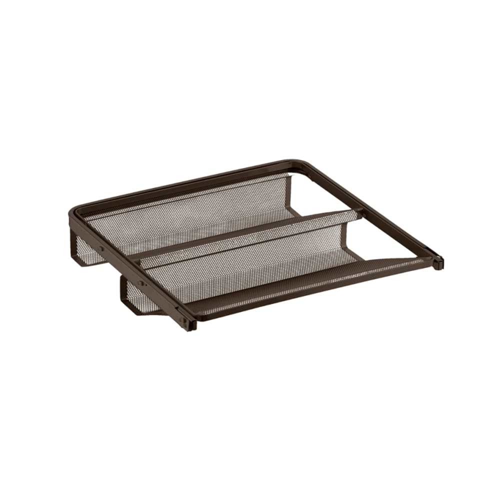 elfa Top Track System - Click In Double Mesh Gliding Shoe Rack - 450 x 96 x 430mm - Graphite