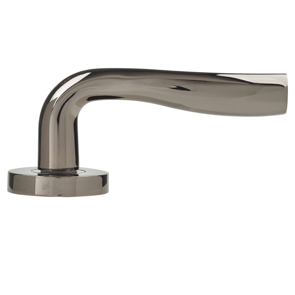 Jigtech Solar Door Handle on Rose - Black Nickel