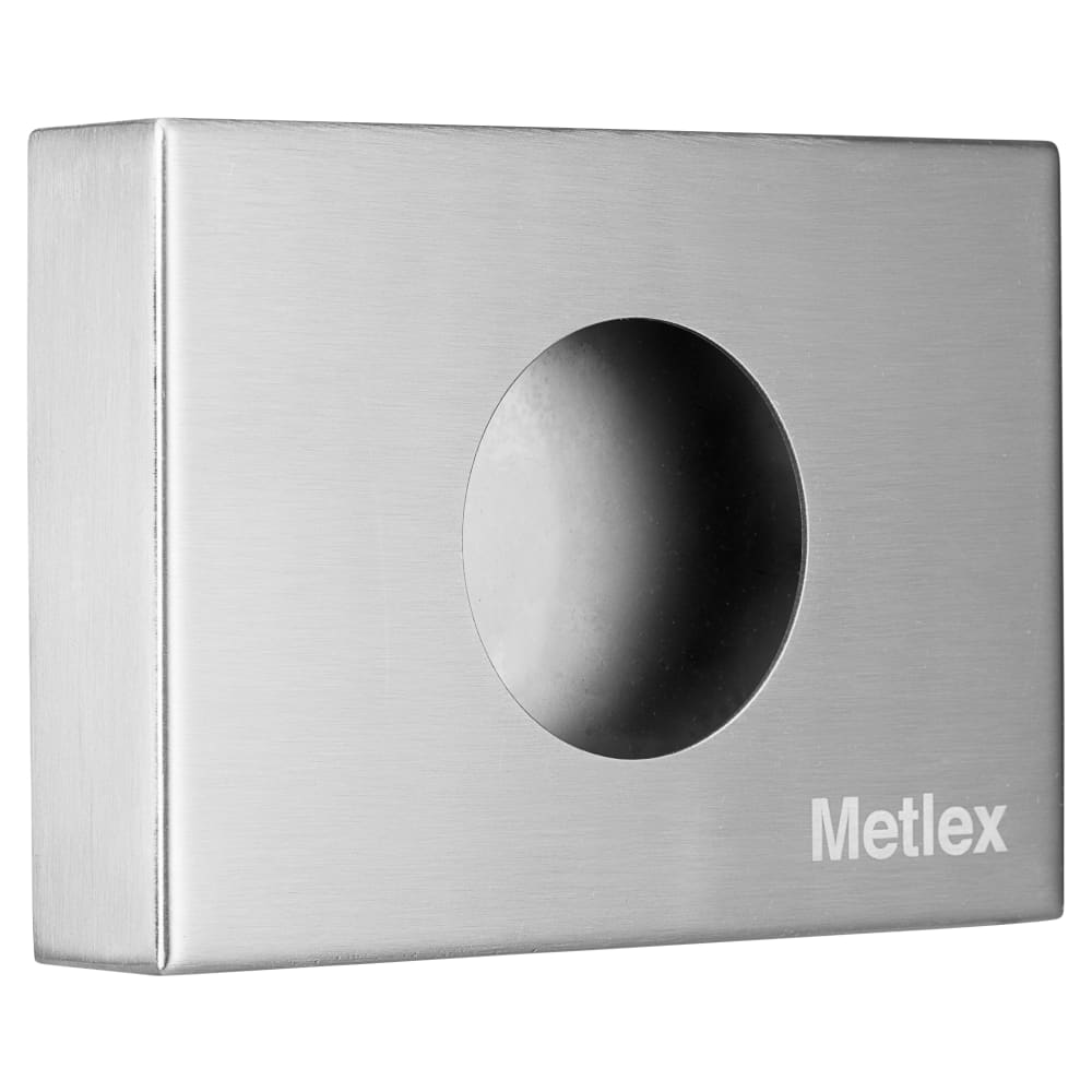 Metlex Kepler Sanitary Bag Dispenser - 124 x 120 x 124mm - Brushed Stainless Steel 