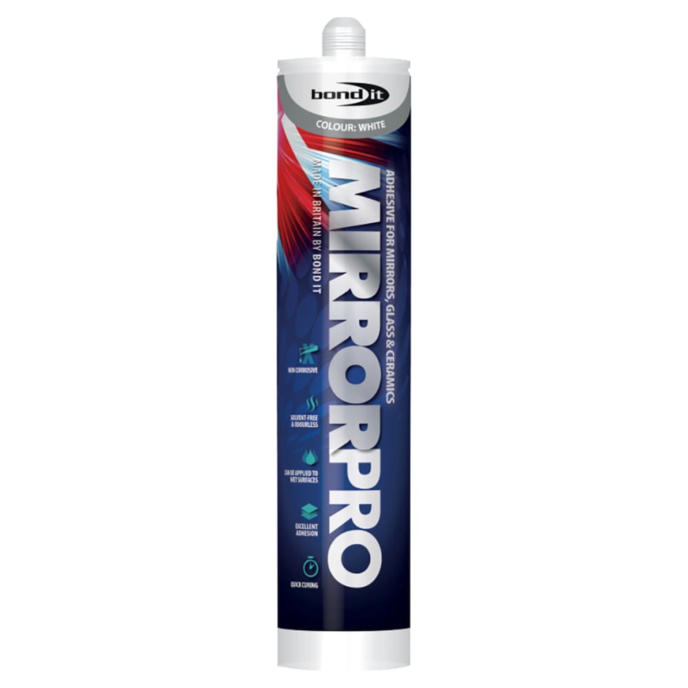 Bondit Mirror Pro - 310ml - White | IronmongeryDirect | Same Day Despatch