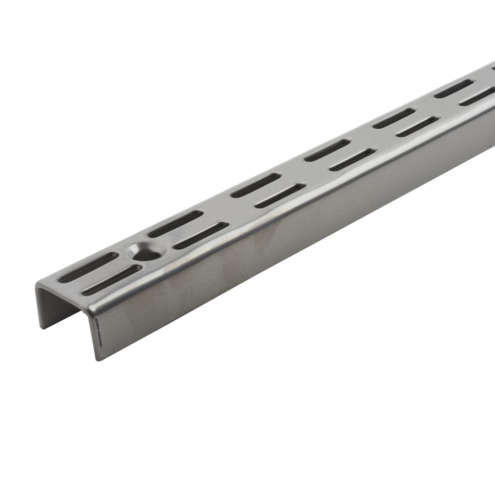 elfa Twin Slot Shelving System Wall Upright 1340mm Length Silver