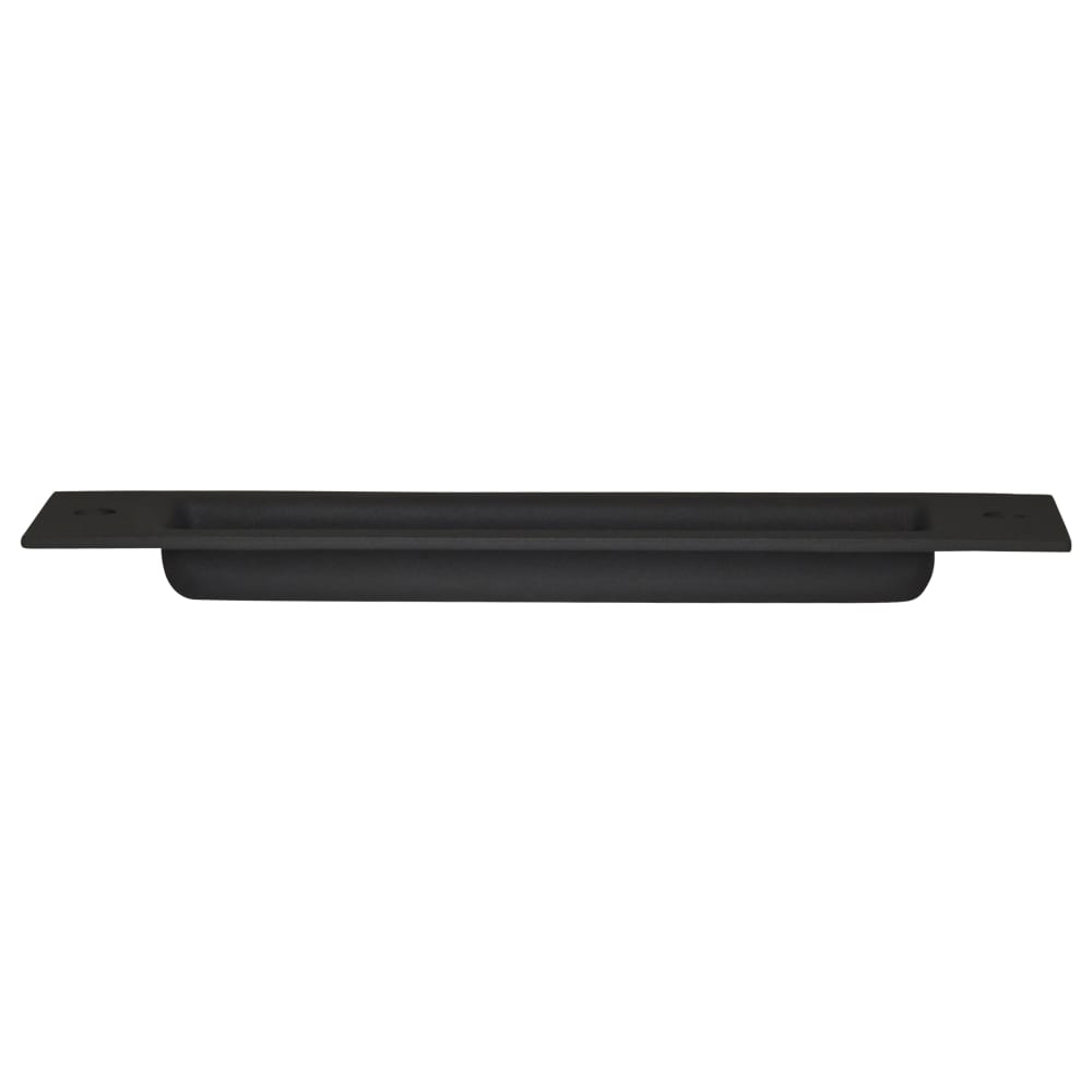 Olde Forge Flush Handle - 203 x 53mm - Matt Black