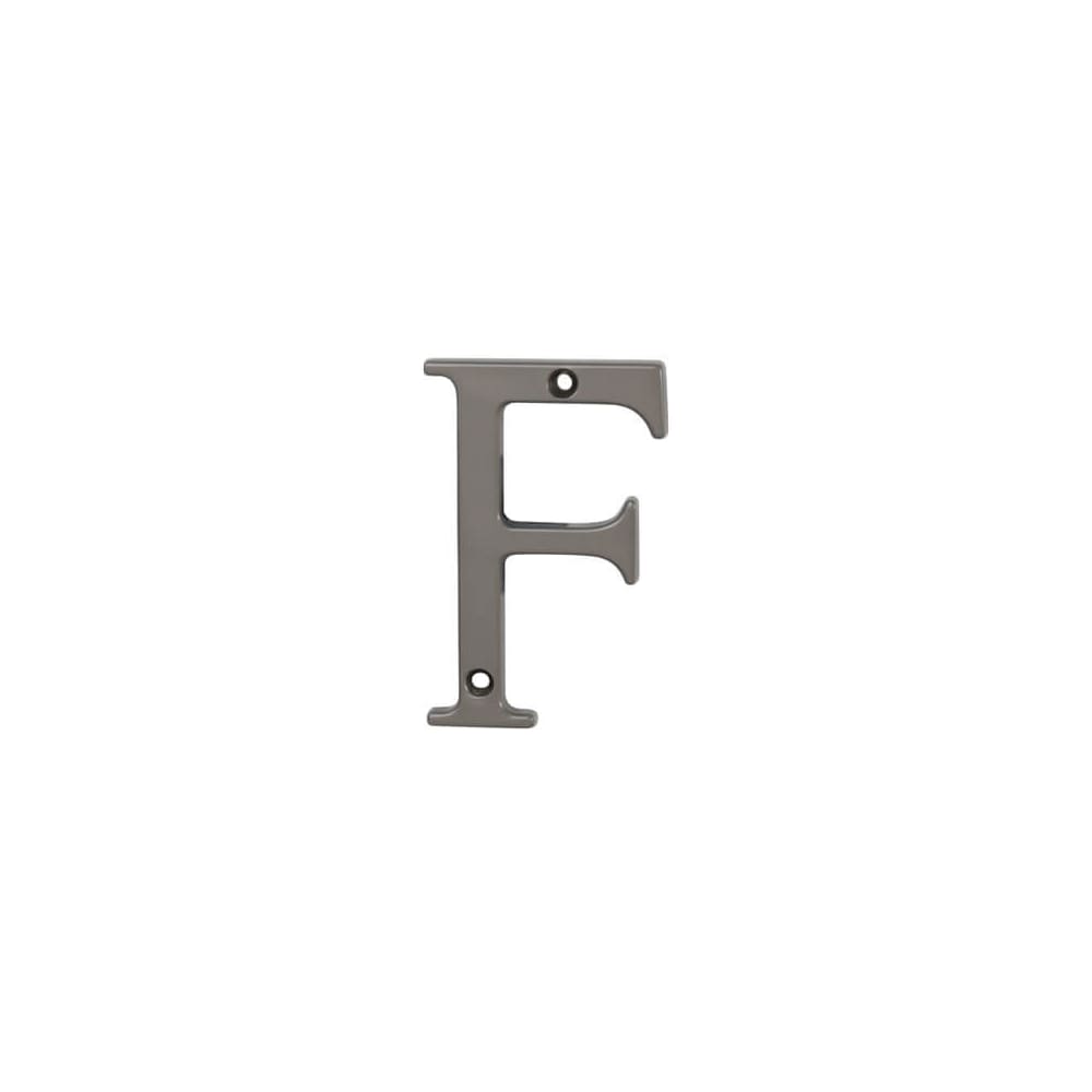 76mm Screw Fix Door Letter - F - Satin Bronze