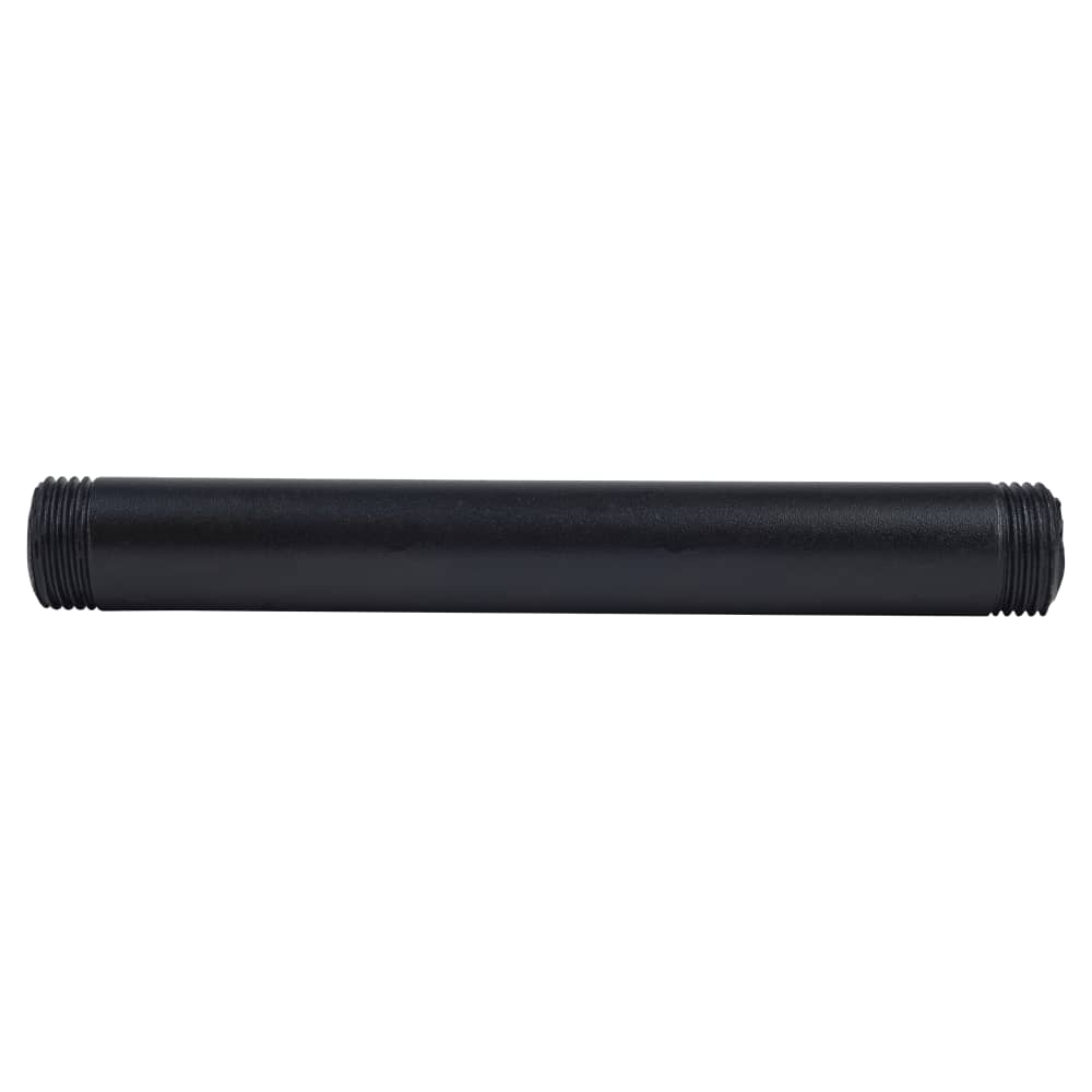 Altro 3/4" Pipe Shelving Iron Threaded Pipe - 6"/150mm Length - Black