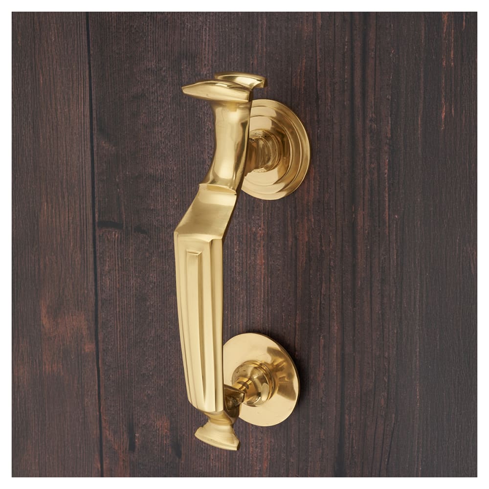 Altro Doctor Door Knocker - 197 x 30mm - Polished Brass