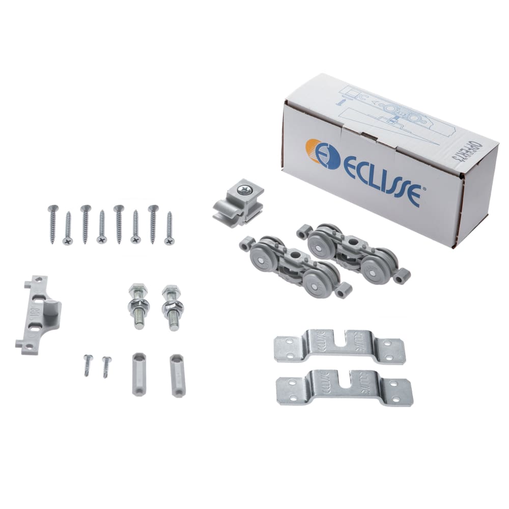 ECLISSE Double Pocket Door Kit - 100mm Finished Wall Thickness - 826 x 2040mm Door Size