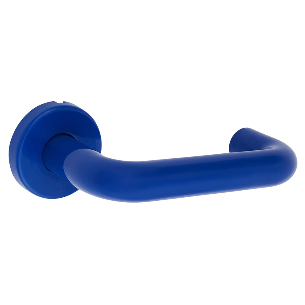 Hoppe Paris AR600/20 Nylon Steel Core Safety Door Handle on Rose - Cobalt Blue