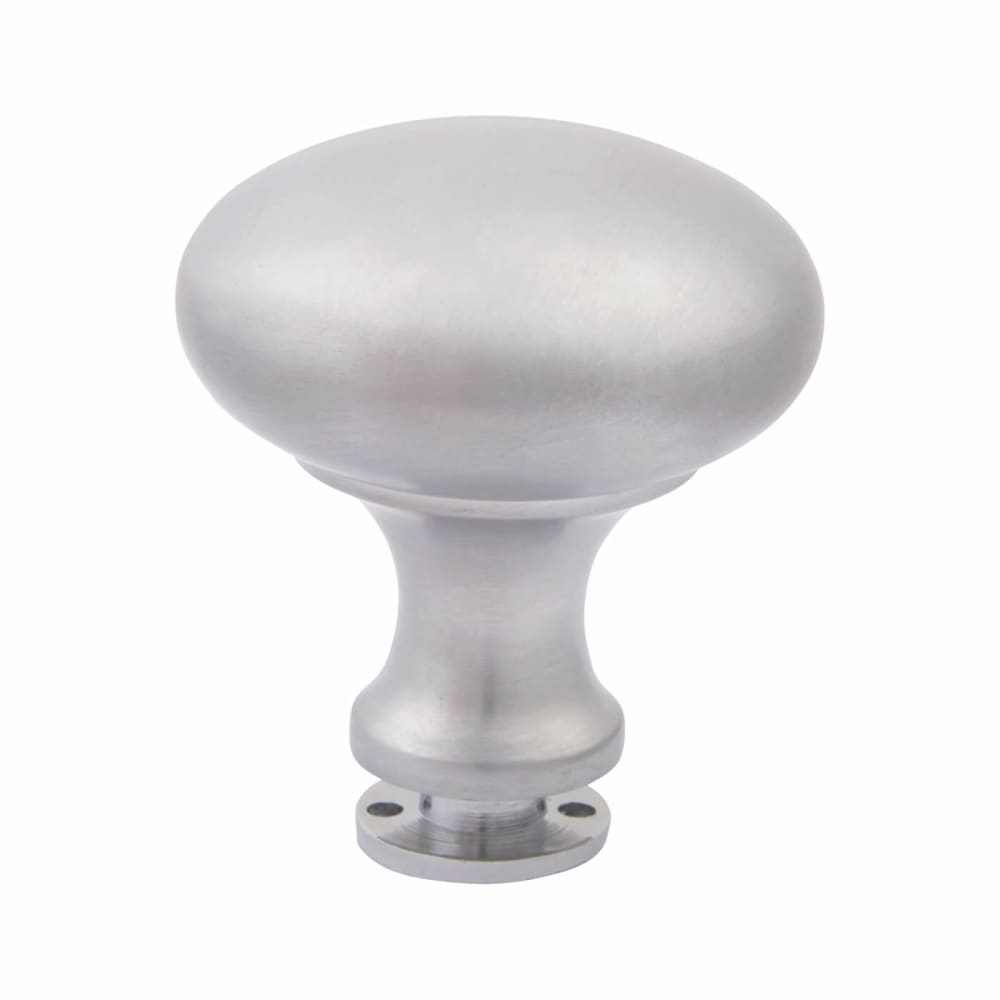 Altro Round Rim Door Knob - 57mm Rose Diameter - Satin Chrome 