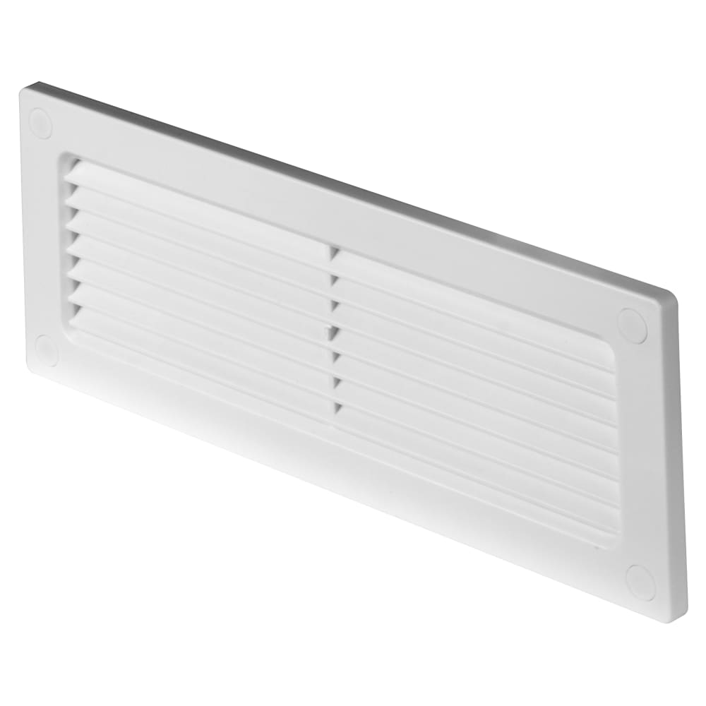 Awenta Flat Channel Duct Wall Grille - 204 x 60mm - White
