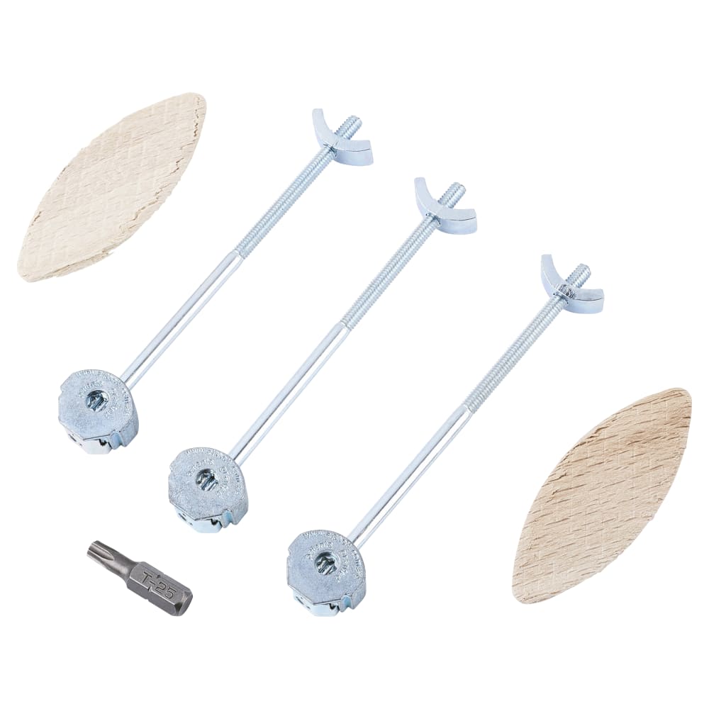 Zipbolt PPQT18 100 Worktop Connectors - 12.5mm Thick Compact Worktops - 100mm Length - Pack of 3