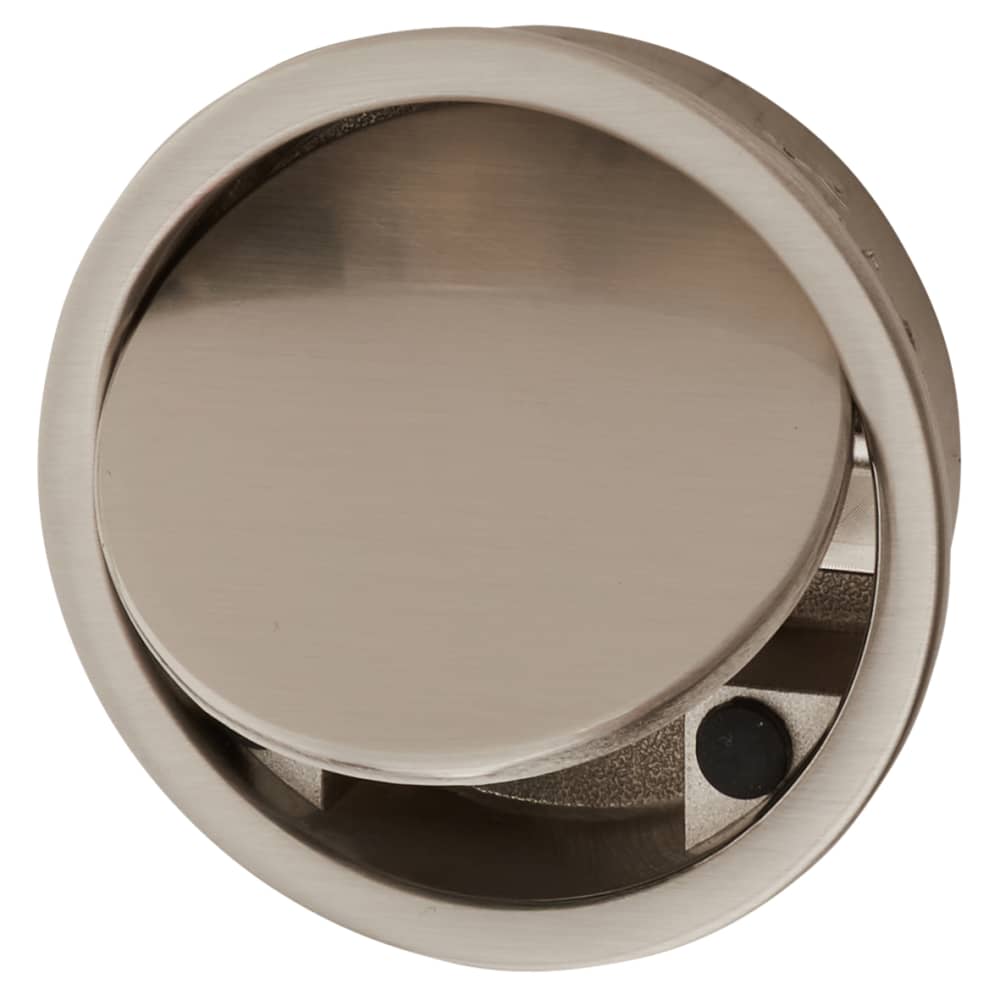 Altro Jarrow Circular Flush Cabinet Pull Handle - 51mm Diameter - Satin Nickel 