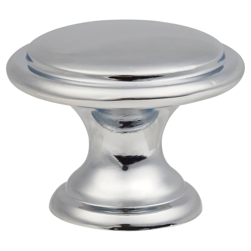 Touchpoint Rim Round Cabinet Knob - 30mm Diameter - Polished Chrome