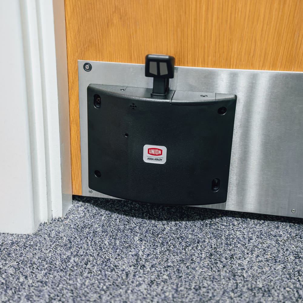 Union DoorSense Acoustic Release Fire Door Holder - Black