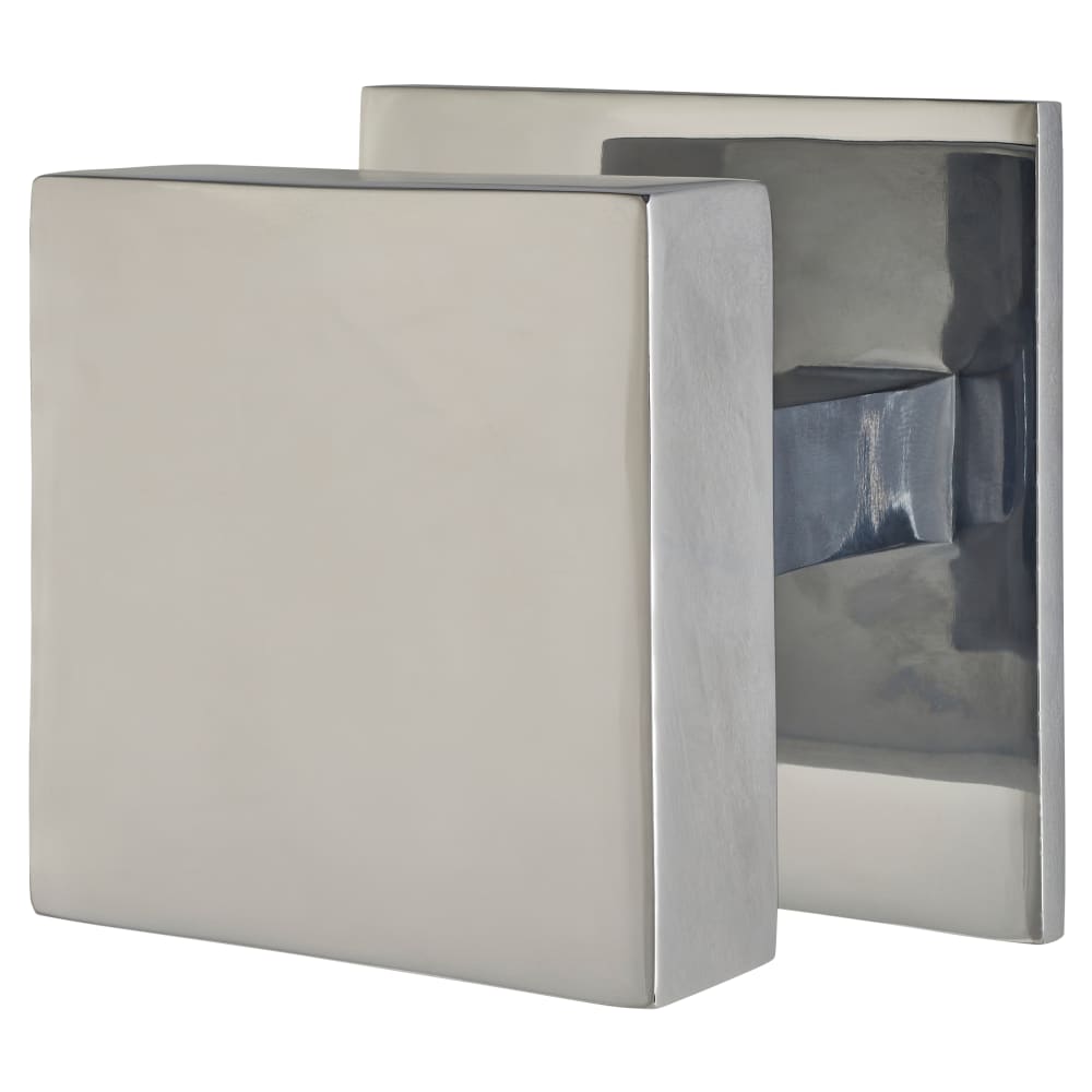 Heritage Brass by M Marcus Square Centre Door Knob - 89 x 89mm Square Rose - Polished Chrome