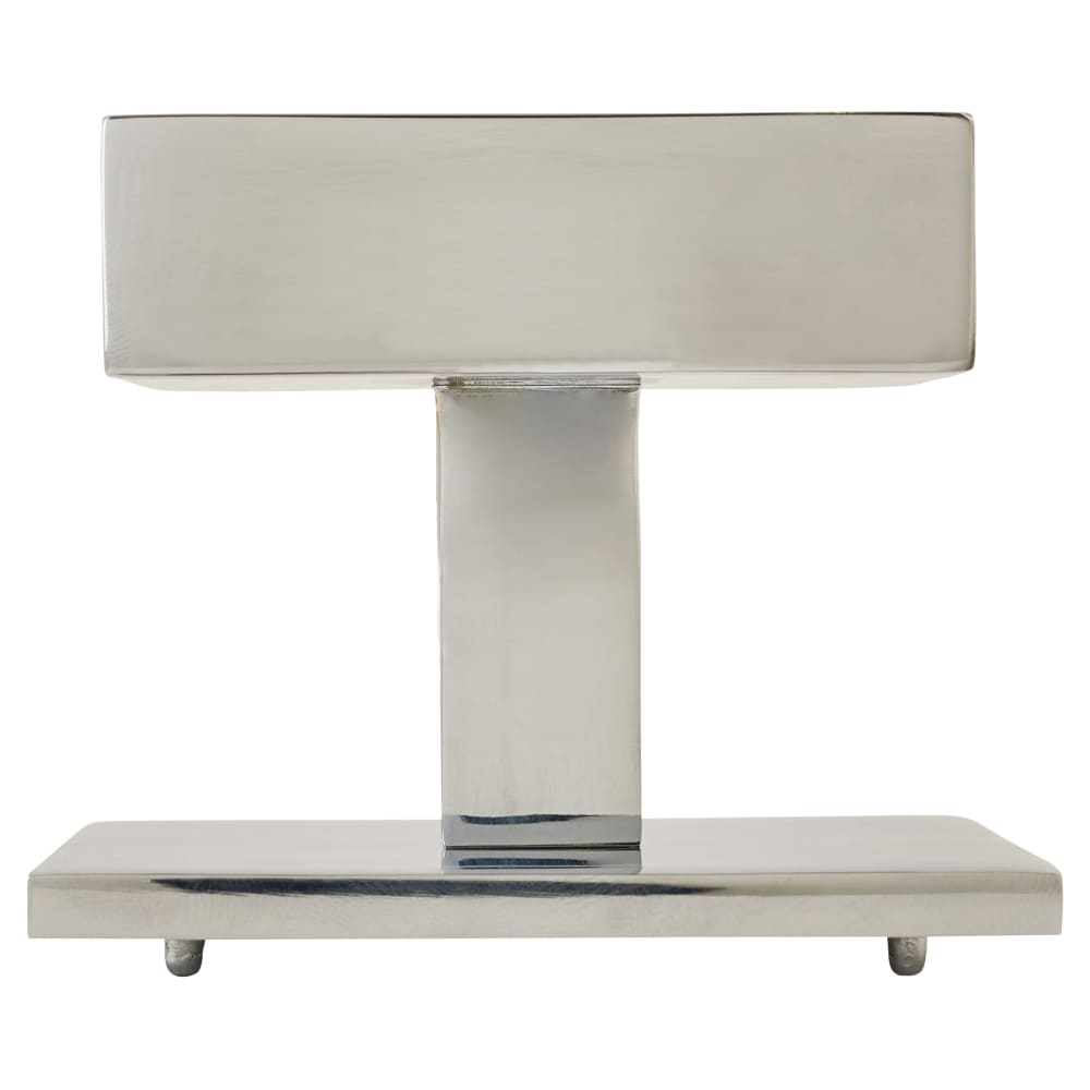 Heritage Brass by M Marcus Square Centre Door Knob - 89 x 89mm Square Rose - Polished Chrome