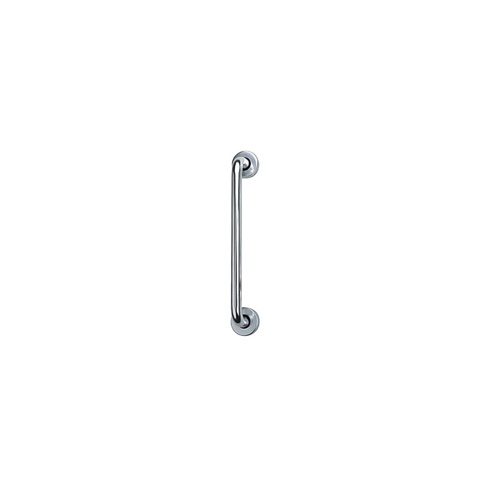 Touchpoint 19mm D-Bar Door Pull Handle on Rose - Screw Fix - 300mm Centres - Polished Aluminium