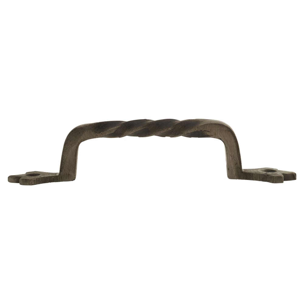 Olde Forge 7mm Twisted D-Bar Cabinet Pull Handle - 120mm Centres - Pewter Effect