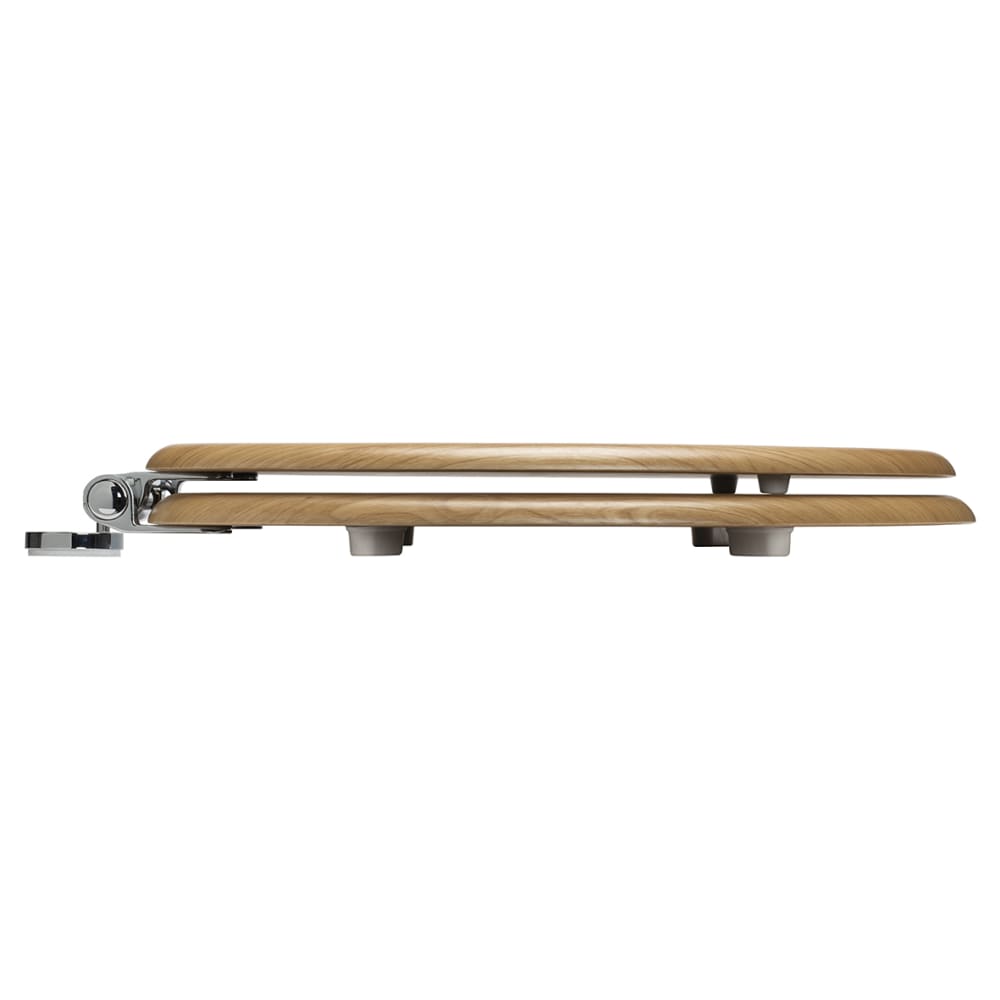 Croydex Hartley Flexi-Fix Soft Close Wooden Toilet Seat - Light Oak