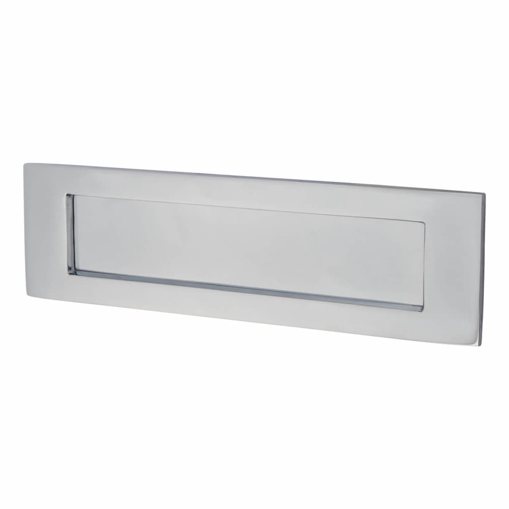 Letter Plate - 254 x 74mm - Polished Chrome