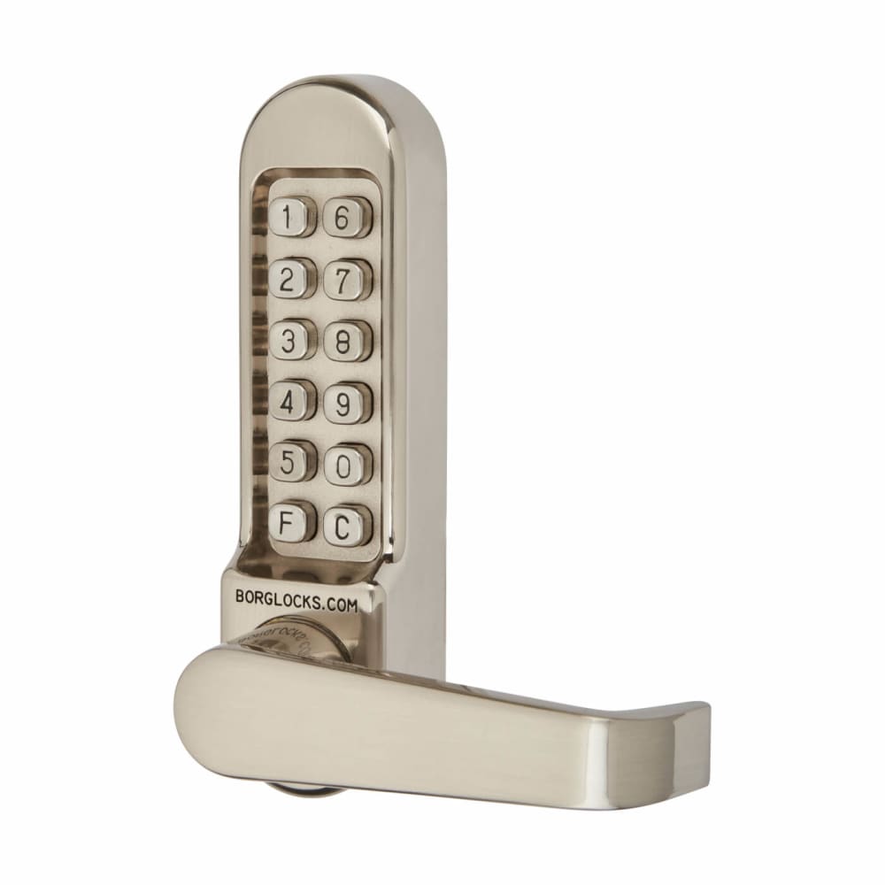 Borg BL5400 Push Button Code Lock - No Free Passage - Stainless Steel